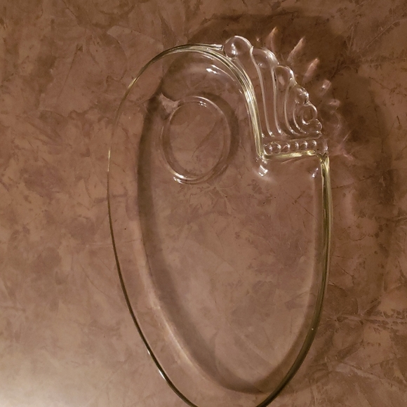 Set of 4 Gorgeous Vintage 1930s Art Deco Columbia Clear Pattern Snack Se… - Picture 4 of 4